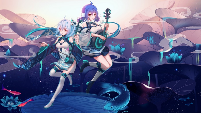 4K Bilibili 22 and 33 with musical instruments