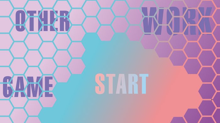 4K Gradient Hexagon Game Start Work