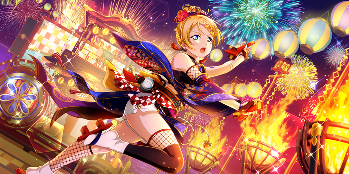 Love Live! Ayase Eli with Fireworks