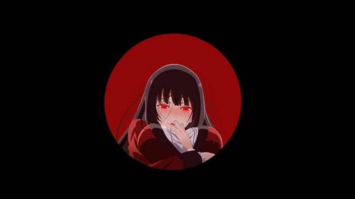 Jabami Yumeko from Kakegurui with red eyes