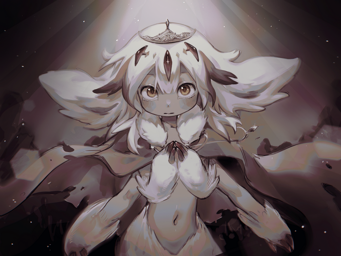 Faputa from Made in Abyss wearing a crown