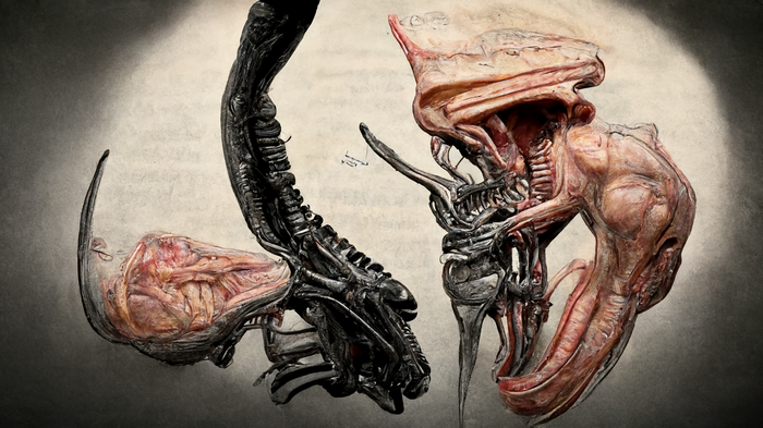 Surreal Alien Anatomy Artwork