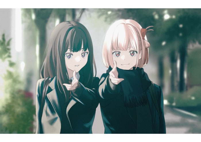 Nishikigi Chisato and Inoue Takina from Lycoris Recoil