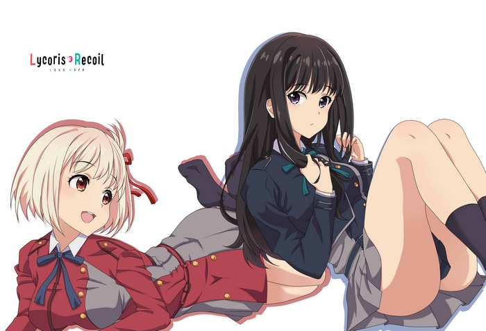Lycoris Recoil Nishikigi Chisato and Inoue Takina fan art