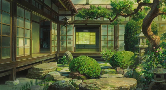 Japanese Garden in Hayao Miyazaki's The Wind Rises