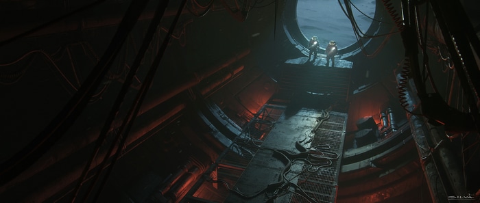 4K Science Fiction Environment with Astronauts