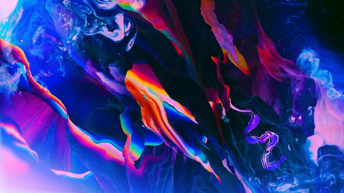4K abstract colorful shapes