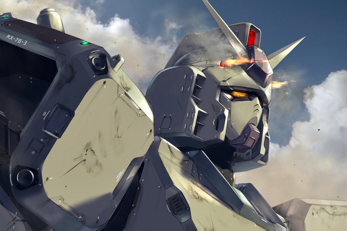 4K RX-78-3 Gundam robot in battle