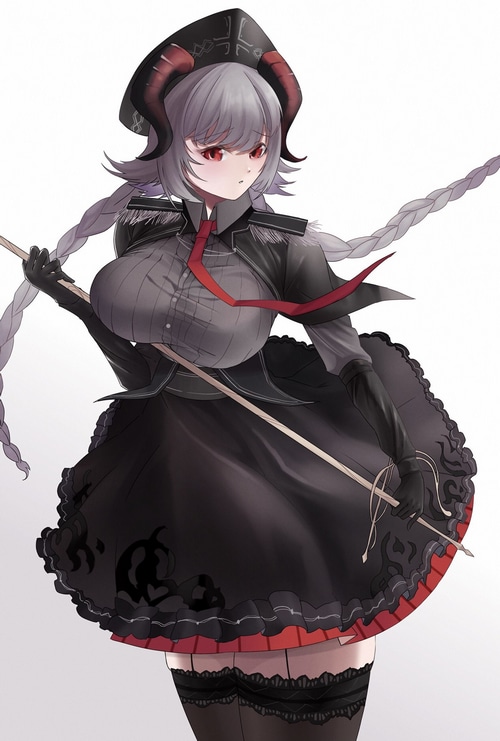 Azur Lane fan art of Nürnberg with horns