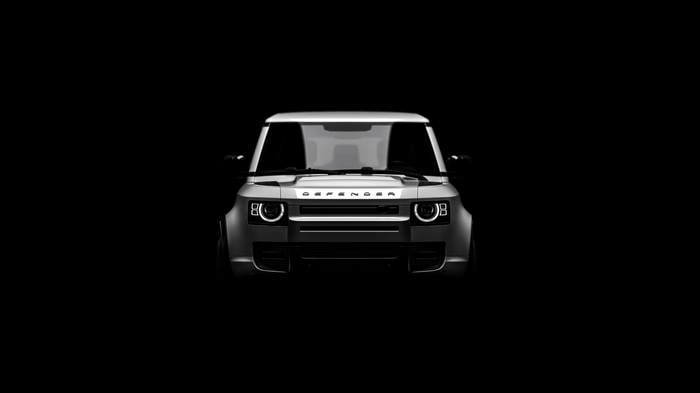 4K Land Rover Defender front view