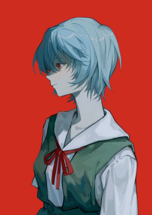 Ayanami Rei from Neon Genesis Evangelion fan art
