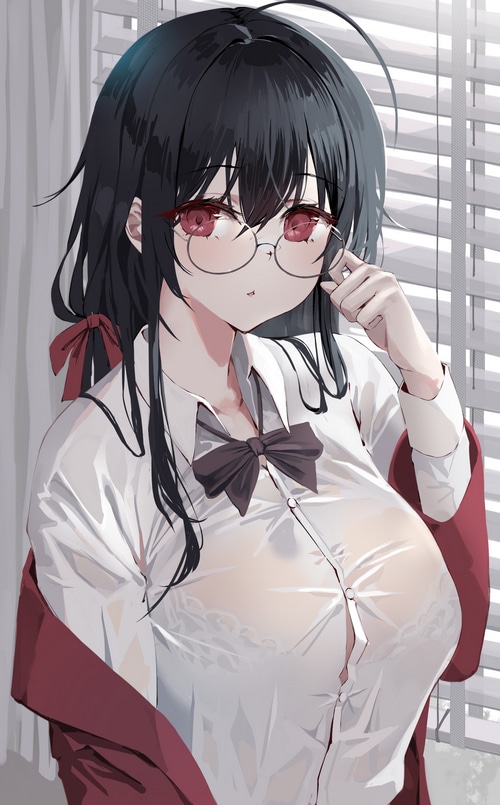 Azur Lane Taihou fan art with glasses