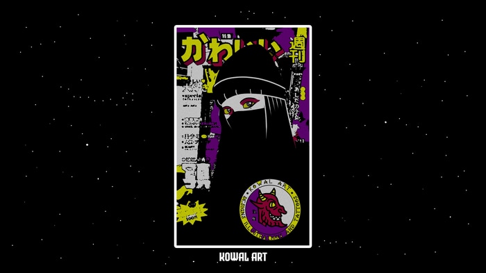 Kowal Art Japanese Pop Art with Woman and Demon