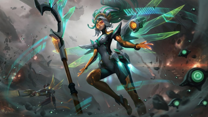 4K League of Legends Janna in Space
