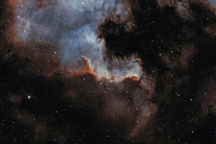 Space nebula with stars and cosmic dust