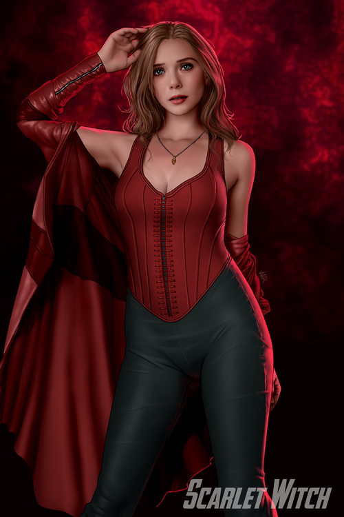 Scarlet Witch fan art by Marvel Cinematic Universe