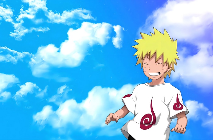 4K Naruto Shippuden Uzumaki Naruto with Clouds