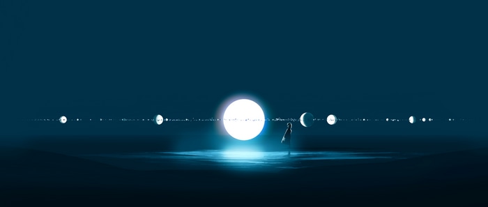 4K Digital Painting of the Solar System