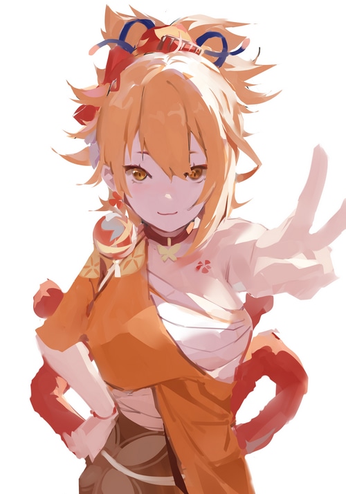 Yoimiya from Genshin Impact fan art