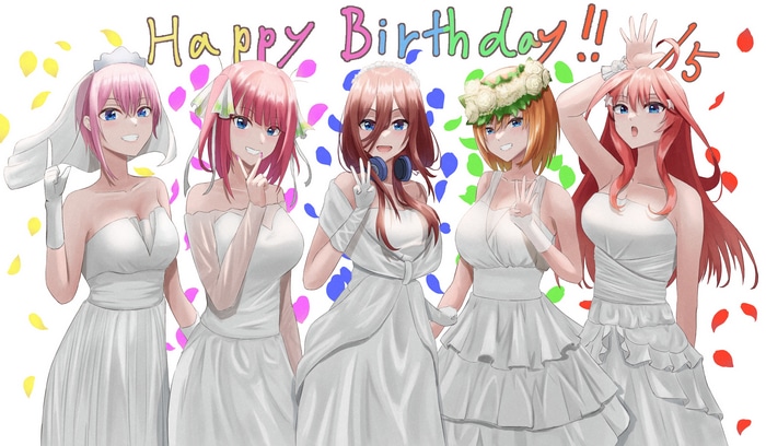 The Quintessential Quintuplets Wedding Dresses