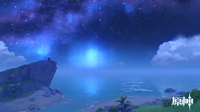 Genshin Impact: Starry Night Over the Ocean