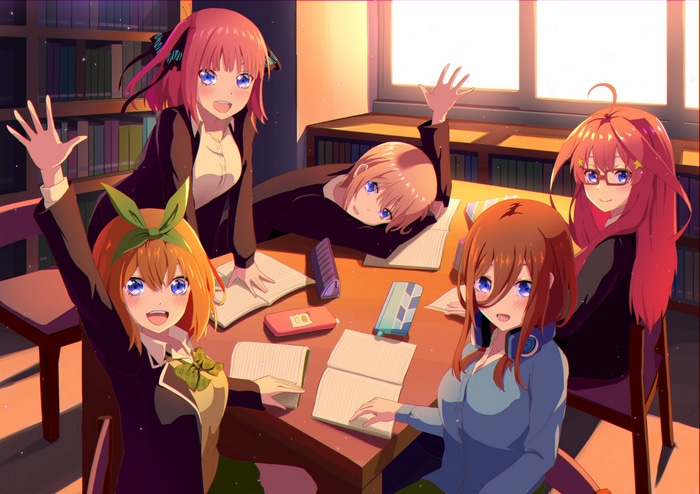The Quintessential Quintuplets in a Library