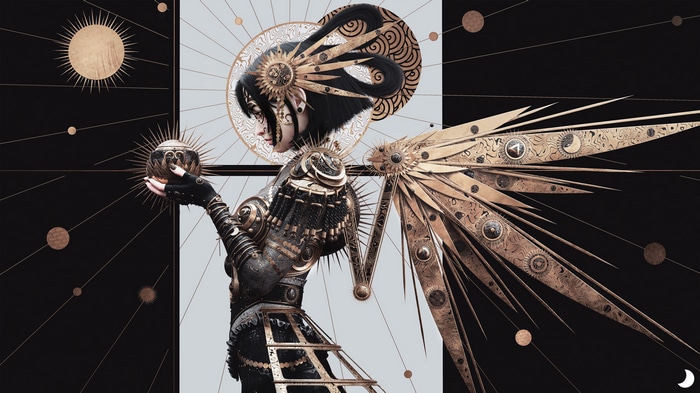 4K Mechanical Doll Holding an Orb