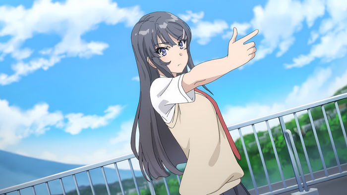 4K Anime Screenshot of Sakurajima Mai