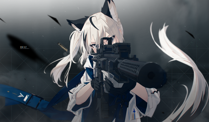 Fox girl with a rifle