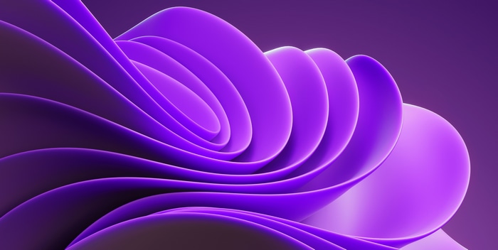 Windows 11 Abstract 3D CGI Purple Swirls