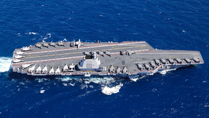 4K Aircraft Carrier with Fighter Jets