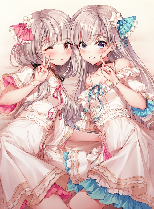 Hisakawa Nagi and Hisakawa Hayate from THE iDOLM@STER: Cinderella Girls