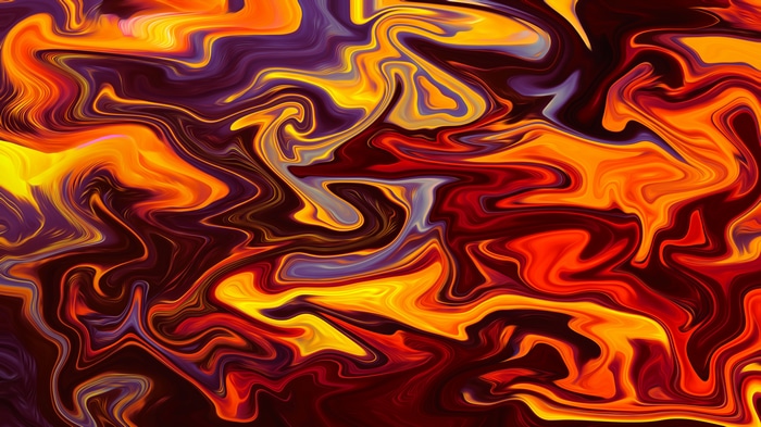 4K Abstract Orange and Red Swirls