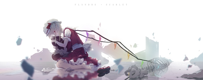 Flandre Scarlet with a Skeleton