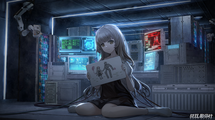 Punishing: Gray Raven anime girl with drawing