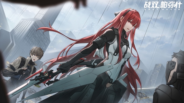 Punishing: Gray Raven characters in a city