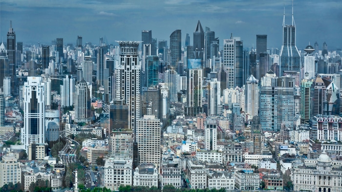 4K Shanghai China Cityscape Buildings
