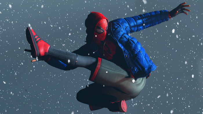 Spider-Man Miles Morales in the Snow
