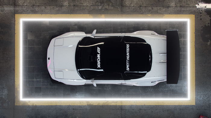 White Honda NSX mk1 with Speedhunters livery
