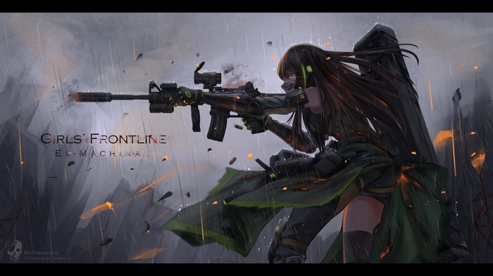 Girls Frontline M4A1 in the Rain