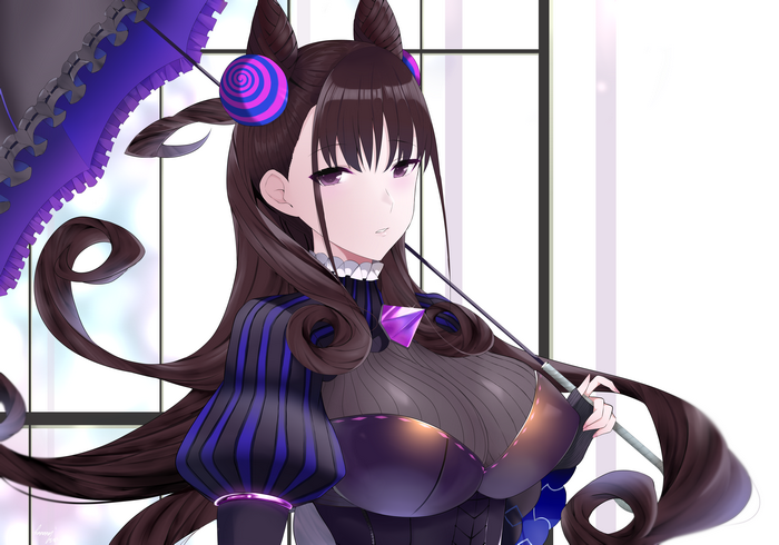 Murasaki Shikibu with an umbrella from Fate/Grand Order