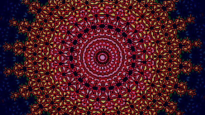 4K Abstract Psychedelic Kaleidoscope Pattern