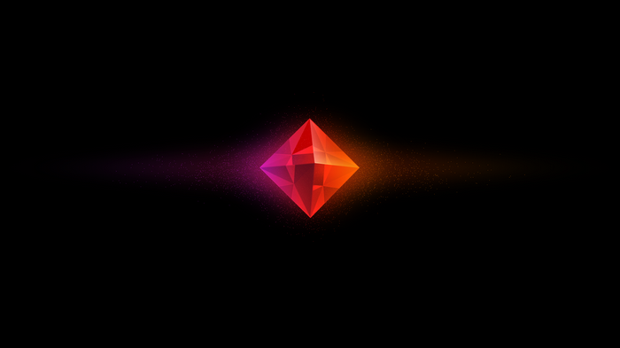 HP Omen diamond on black background