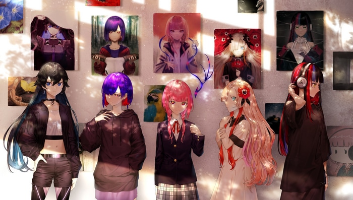 Virtual YouTubers KAF, harusaruhi, and koko