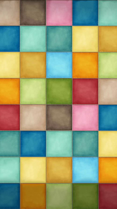 Colorful squares with texture