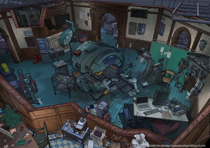 Cyberpunk Medical Bay by Marian Issmer