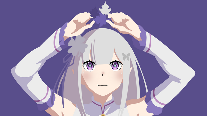 Emilia from Re:Zero in 4K