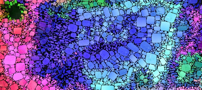 Colorful mosaic paint splash abstract 4K