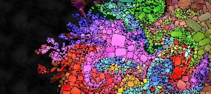 Colorful Mosaic Paint Splash Abstract 4K