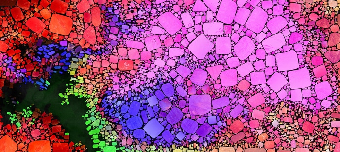 Colorful Mosaic Abstract Paint Splash 4K